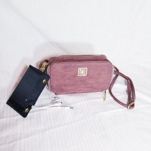 Wine color Liz Claiborne Crossbody with